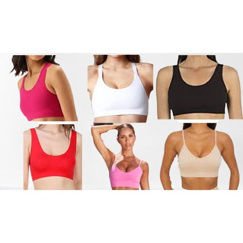 Fashion Women's Bralette Seamless Comfort Bra Crop Top Sports Bra @ Best  Price Online