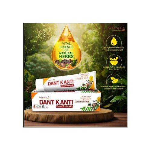 product_image_name-Patanjali-Dant Kanti Natural Toothpaste 100g, 200g-3