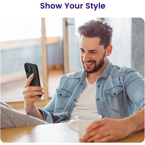 product_image_name-Generic-Black Silicone Rubber Phone Cover Case for iPhone 14 Pro Max-2