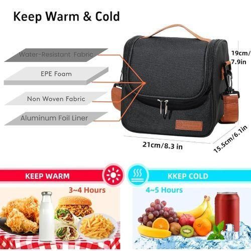 product_image_name-Generic-1PC THERMAL FOOD BAG / INSULATED LUNCH BAG- BLACK-3
