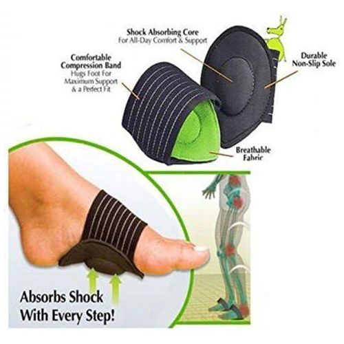 product_image_name-Generic-2pcs Cushioned Arch Support for Foot Pain, Flat Feet, Maximum ReliefCushioned Plantar Fasciitis Foot Arch Supports-1