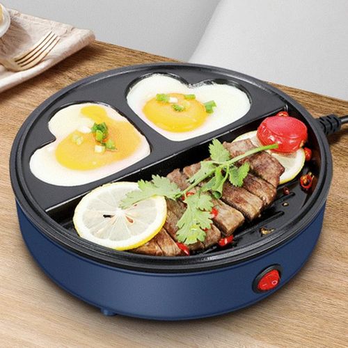 1pc Fried Egg Hamburger Maker, Non-stick Small Flat Bottom Household Frying  Pan, Breakfast Egg Burger Pancake Pan Mold, Four-hole Fried Egg Pan