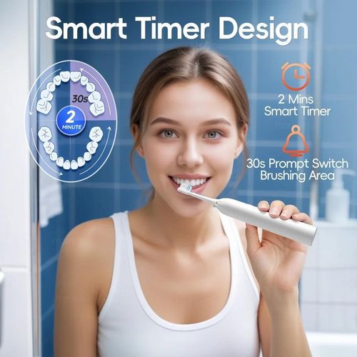 product_image_name-Generic-Sonic Electric Toothbrush for Adults and Children, Powerful Sonic Toothbrush with 6 Levels, 4 Brush Heads, 42,000/min Deep Cleaning, Electric Toothbrushes-8