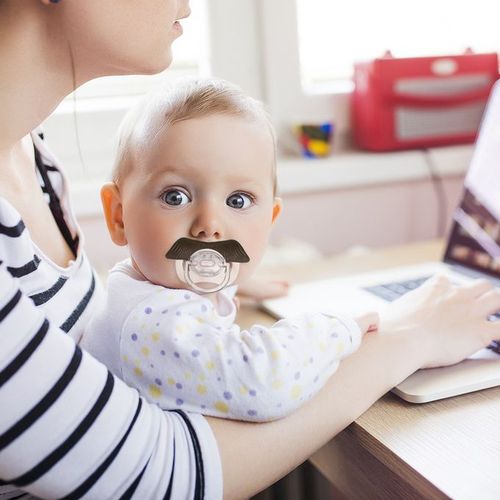Mustache pacifier discount