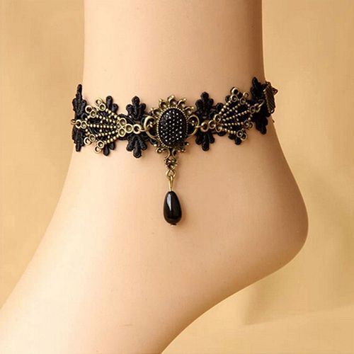 Silver Lace Linked Chain Ankle Bracelet Boho Foot Anklet Women Girls  Jewellery | eBay