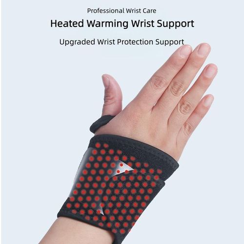 product_image_name-Homarom-1 Pair Heated Hand Wrist Braces Support Sleeve Wrist Support with Ventilation Holes Sports Compression Wristband Protective Wrist Guard for Basketball, Badminton, Table Tennis and Cycling-2