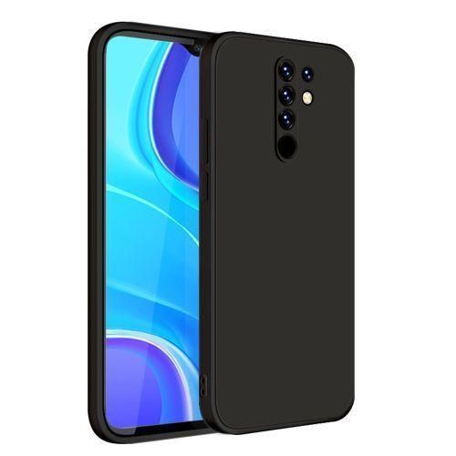 product_image_name-Generic-Redmi 9 Or 9 Prime Soft Liquid Silicone Case Cover (Black)-2