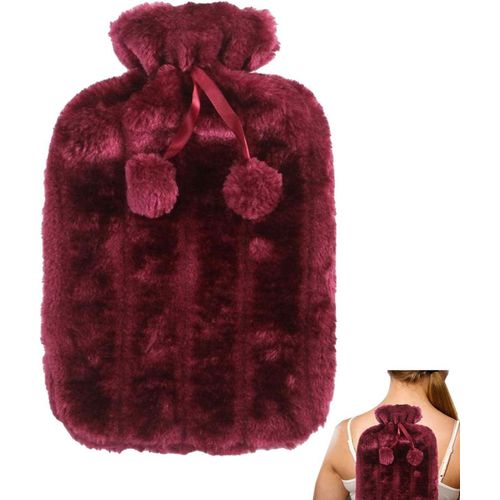product_image_name-Generic-Hot Water Bottle with Soft Faux Plush Cover for Heat Therapy-1