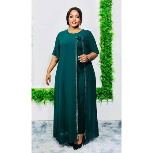Fashion Elegant Green Maxi Dress for Women - Senori Fabric, UK 46-52 @ Best  Price Online | Jumia Kenya