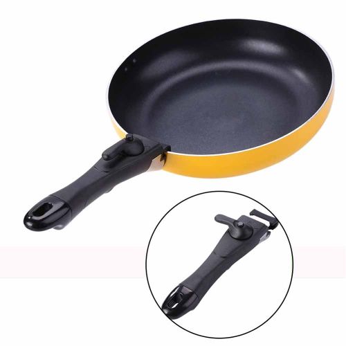 Universal Pan Pot Removable Handle Clip Grip Clamp Kitchen Outdoor Camping  Steel