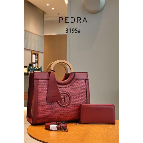 product_image_name-Fashion-Maroon Jewel Pedra Square Satchel Luxury Vintage Style Leather Women's Runaway Tote Bags-1