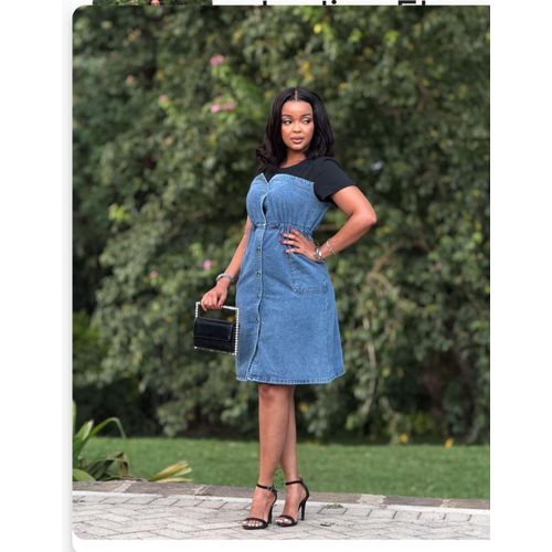 blue jean t shirt dress Women's Short Sleeve Denim Mini Shirtdress made for everyday ease and printed in detail to give the illusion of denim LOAIHA Womens Denim Dress Long