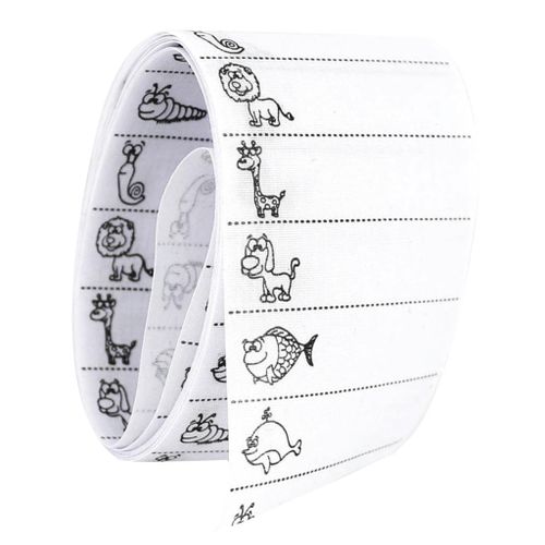 Generic 100Pcs Animals Pattern Sew On Name Tag Clothing Label ...