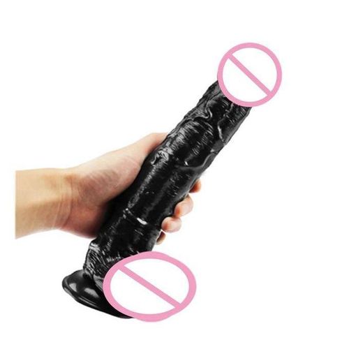 product_image_name-Generic-Black Realistic Dildo Sex Toy For Women With Suction Cup Masturbator-1