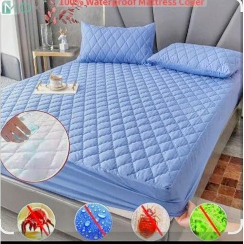 product_image_name-Generic-4*6,5*6,6*6 Blue Waterproof Matress Protector And Cover -1