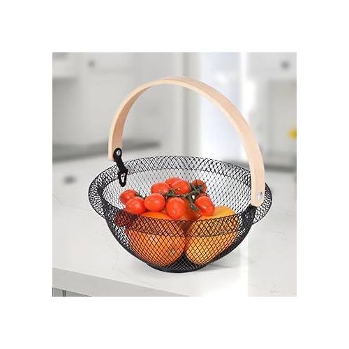 product_image_name-Generic-brim rounded mesh fruit basket with bamboo handle -3