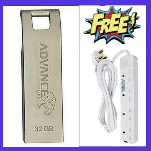 product_image_name-Inextention-Avance FAST DATA TRANSFER 32GB FLASH // 32GB Flash Disk -Silver + Free 4 Way Extension-1