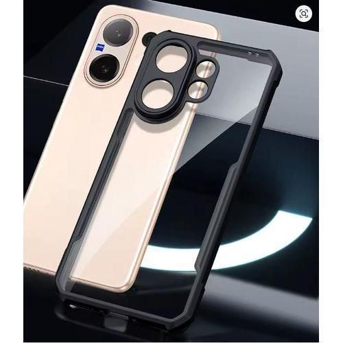 product_image_name-Xunod-Vivo V60 Cover Shockproof Shell TPU+ Acrylic Back Ultra Transparent and Clear Phone Case/ Cover-4