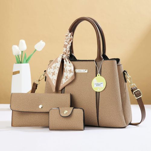 product_image_name-Fashion-Ladies 3in1 handbag set_designer bag pouch and wallet-1