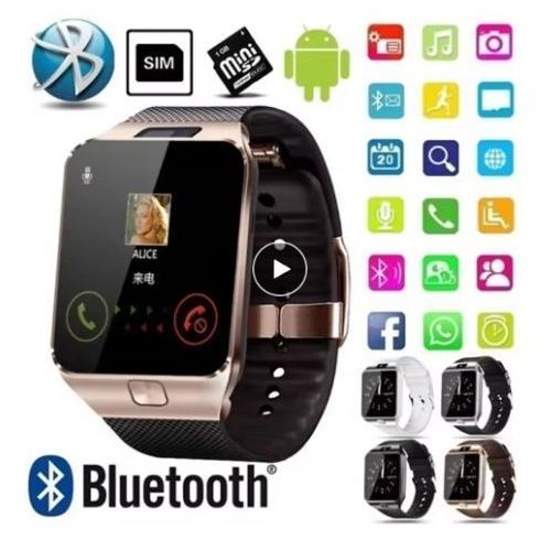 product_image_name-Generic-Smart2030 W007 Smartwatch With GSM SIM Function, Bluetooth & Fitness Tracking – For Android/iOS – Gold-1