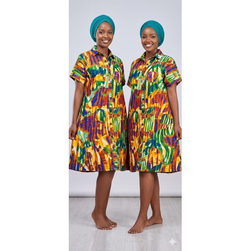 kitenge shirt dresses for ladies Shirt dress Zinapatikana Mikocheni na Sinzanadukani #shirtdress #women # kitenge #style #kitengefashion