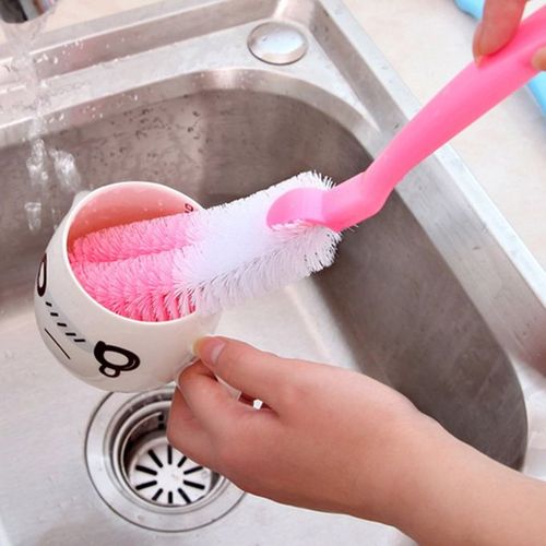 Long Handle Bottle Brush Cleaner Cup Dish Pot Bottom Scrubber Cleaning  Washing Brushes Washer for Water