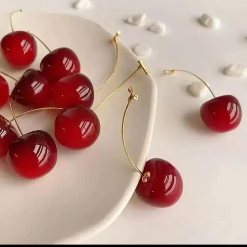 product_image_name-Fashion-Cherry Earrings -2