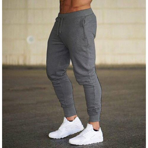 Generic (Dark Grey)2022 Fashion Men Gyms Pure Color Pants Joggers