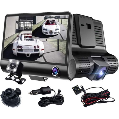 Generic Full HD Triple Lens Car Dash Camera – Front, Cabin, and Reverse ...