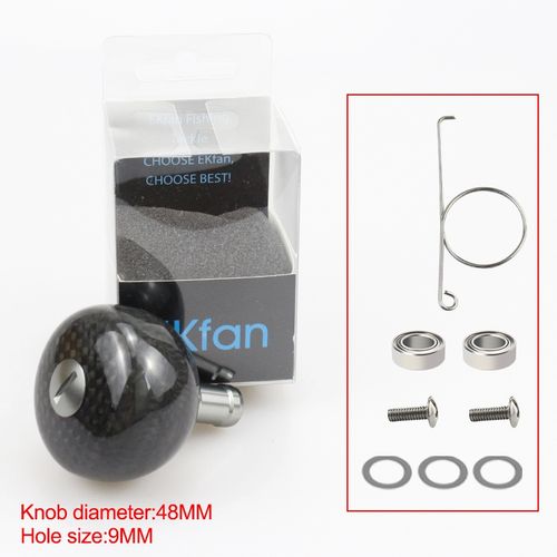 Generic 45MM Carbon Fiber Fishing Reel Handle Knobs For SHI Bait