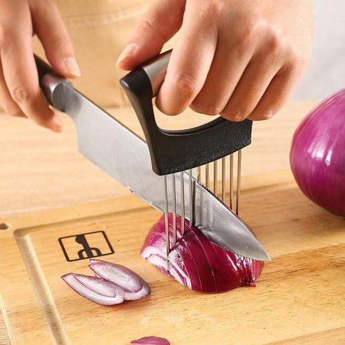 Stainless Steel Onion Slicer Holder,vegetable Potato Cutter Slicer