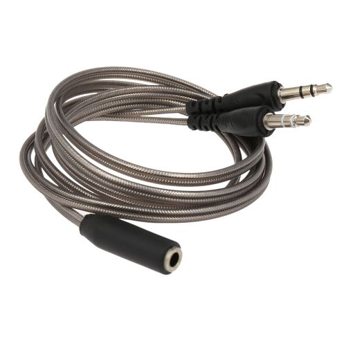 3.5mm Female to 2 Male Jack Headphone Headset Microphone Y Splitter Audio  Cable