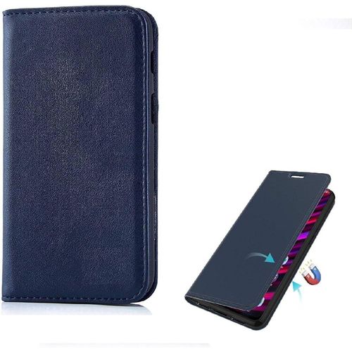 product_image_name-Generic-Richboss Premium Flip Wallet Leather Case for Tecno Camon 19 Stylish Book Cover with Card Slots and Full Protective Design - Elegant Blue Leather-2