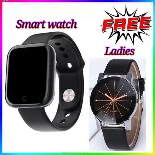 product_image_name-Generic-Classic Bluetooth Men Wrist Smart Watch-Black+Gift-1