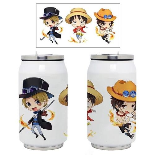 Japanese Cartoon One Piece Stainless Steel Thermos Cup Anime Luffy