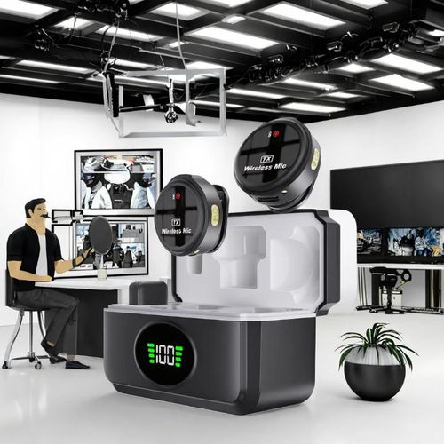 product_image_name-Generic-Wireless microphone high quality crystal clear sound plug and play microphone with charging case-2