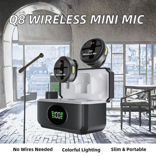 product_image_name-Generic-Wireless microphone high quality crystal clear sound plug and play microphone with charging case-4
