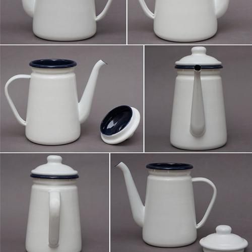 Enamel Coffee Pot Tea Kettle Induction And Gas Stove 1.1L