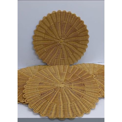 product_image_name-Generic-6PCS Handwoven Rattan Placements Wicker table mats-4