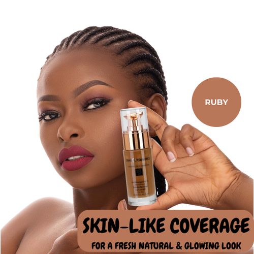 product_image_name-Divas cosmetics-Flawless Fix Foundation SPF 15 ~ 24 HR Wear, 35 ml - Ruby-3