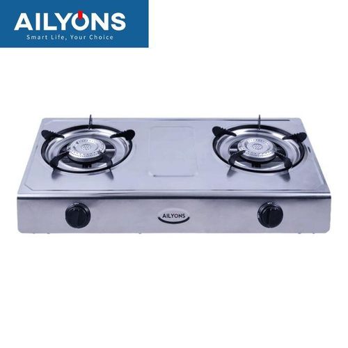 product_image_name-AILYONS-GS017 Gas Cooker Double Burner Stainless Steel Table Top-3