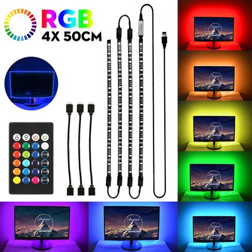 4pcs USB RGB Gaming LED Light Strip for PC Computer Case