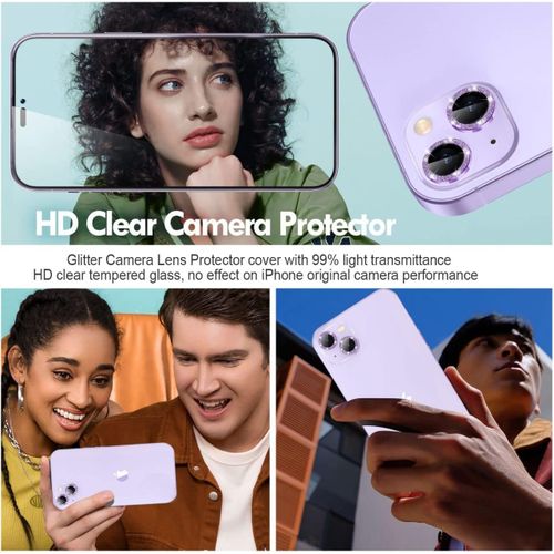 product_image_name-Generic-Glitter Camera Lens Protector Iphone Camera Protector For Iphone 12,13,14,15 Diamond Camera Tempered Glass For Iphone  14 15 Ring Cover Case Film-4