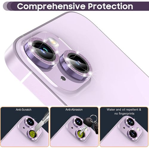 product_image_name-Generic-Glitter Camera Lens Protector Iphone Camera Protector For Iphone 12,13,14,15 Diamond Camera Tempered Glass For Iphone  14 15 Ring Cover Case Film-7
