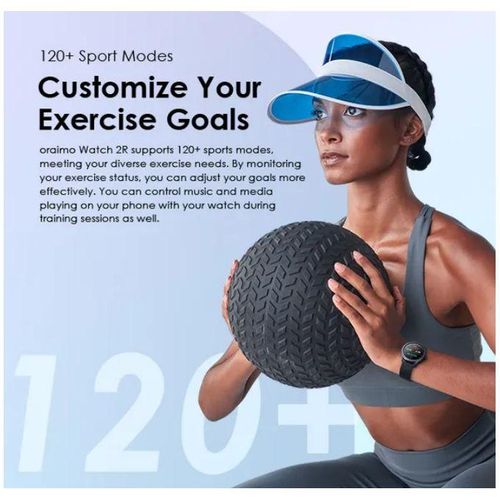 product_image_name-Oraimo-Watch 2R OSW - 30 1.39" TFT IP68 Smart Watch, Bluetooth calling - Black -7