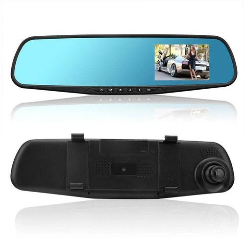 product_image_name-Generic-Dual Lens 4.3 Inch Full HD 1080P Car Dash Cam Rearview Mirror DVR with Night Vision and G-Sensor-1
