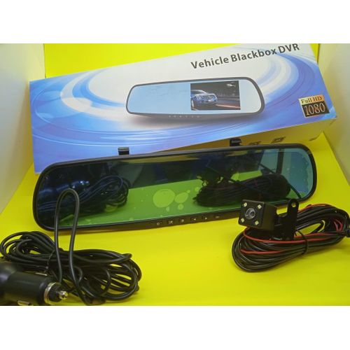 product_image_name-Generic-Dual Lens 4.3 Inch Full HD 1080P Car Dash Cam Rearview Mirror DVR with Night Vision and G-Sensor-2