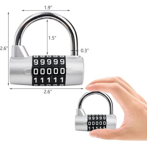 product_image_name-Generic-Stellar 5 Digit Code Lock Anti Cut Security Padlock-3