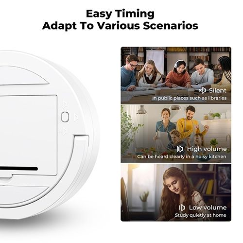 product_image_name-Generic-Digital Countdown Timer With Magnetic Back, Loud Alarm & 199 Minute Setting-4