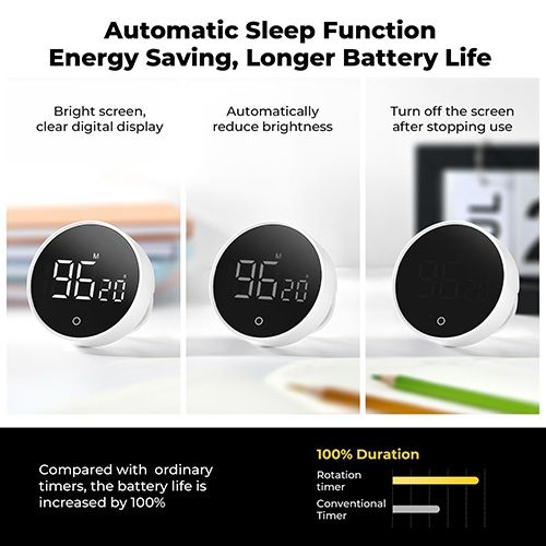 product_image_name-Generic-Digital Countdown Timer With Magnetic Back, Loud Alarm & 199 Minute Setting-5